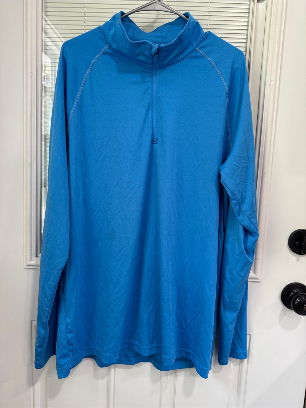 Source Unknown Men's Performance Half-Zip Jacket - Bright Turquoise Blue